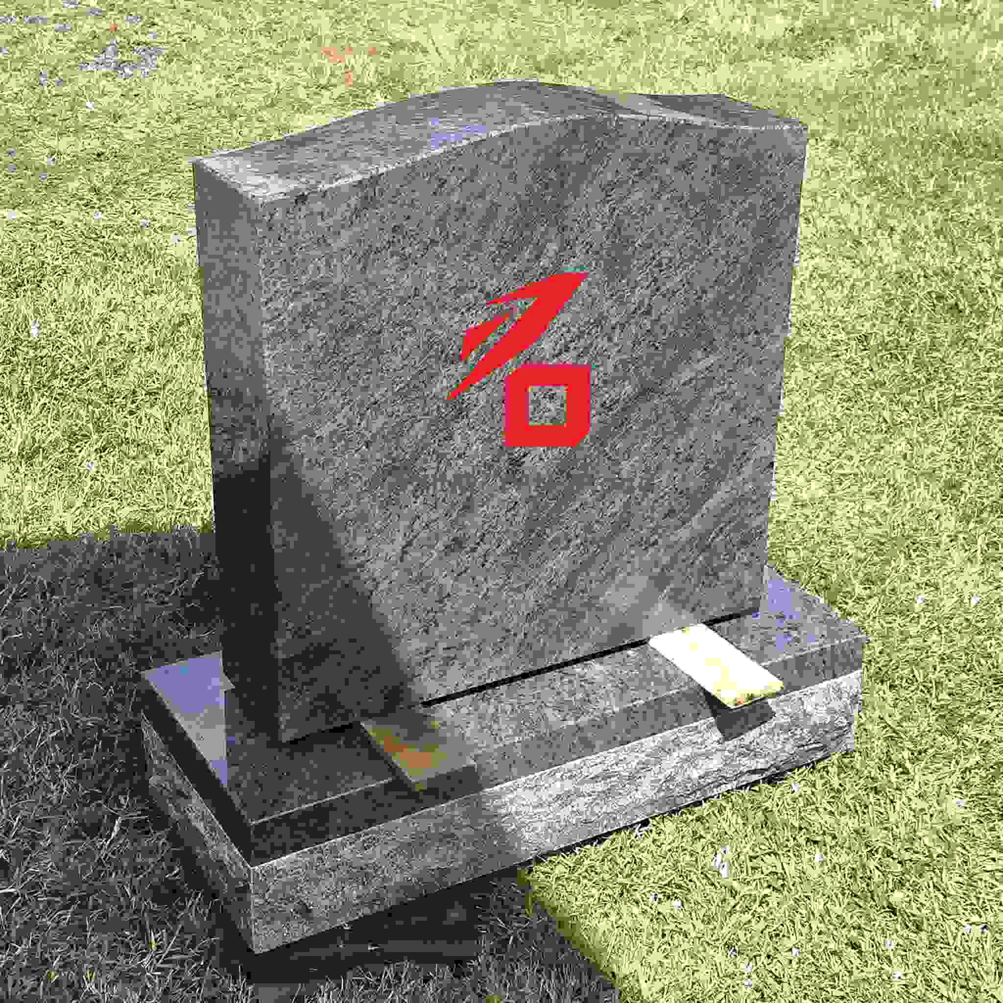 साधारण ग्रेनाइट एकल स्मारक