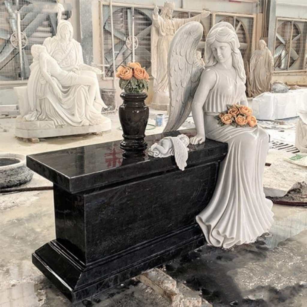 जिंगयान एंजेल गार्जियन मार्बल टॉम्बस्टोन